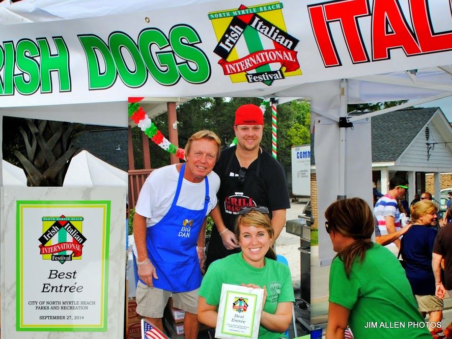 Winner Being Presented with the Best Entree Award